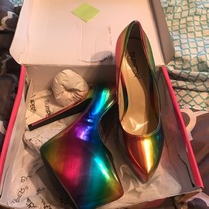Rainbow heels